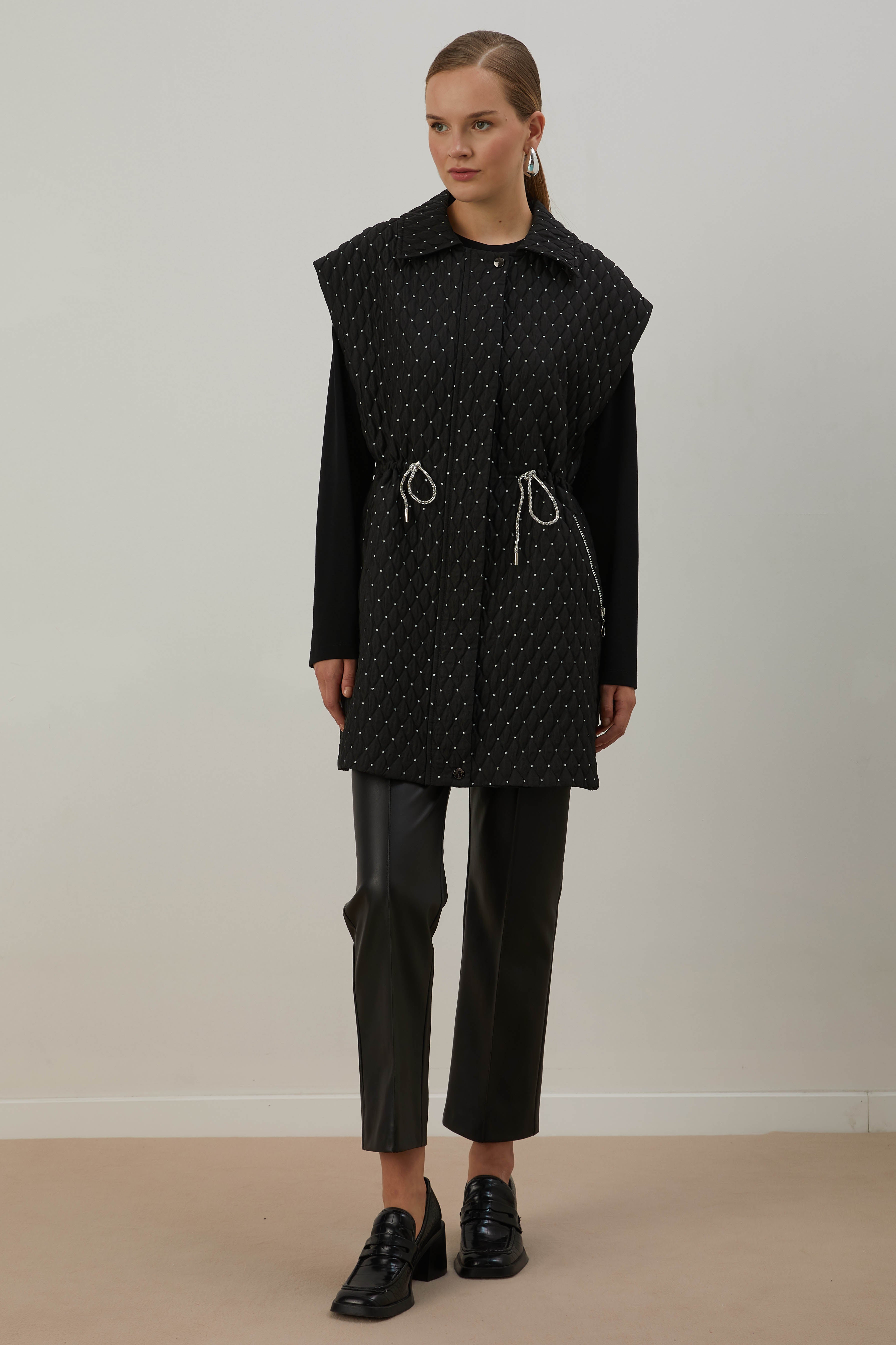 A201344 Aguaje Kapitone Detaylı Yelek