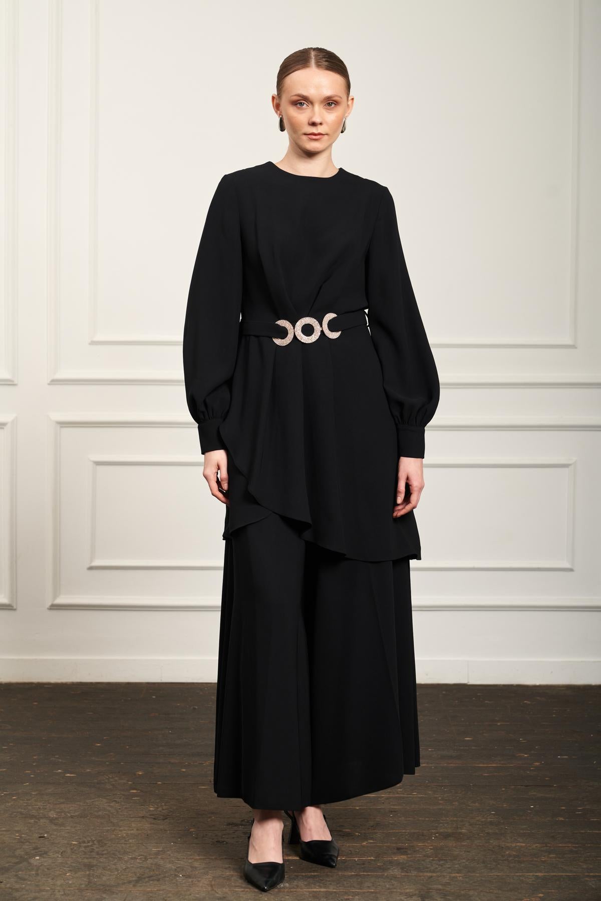 A405644 Aguaje Pantolon Etekli Abiye Takım