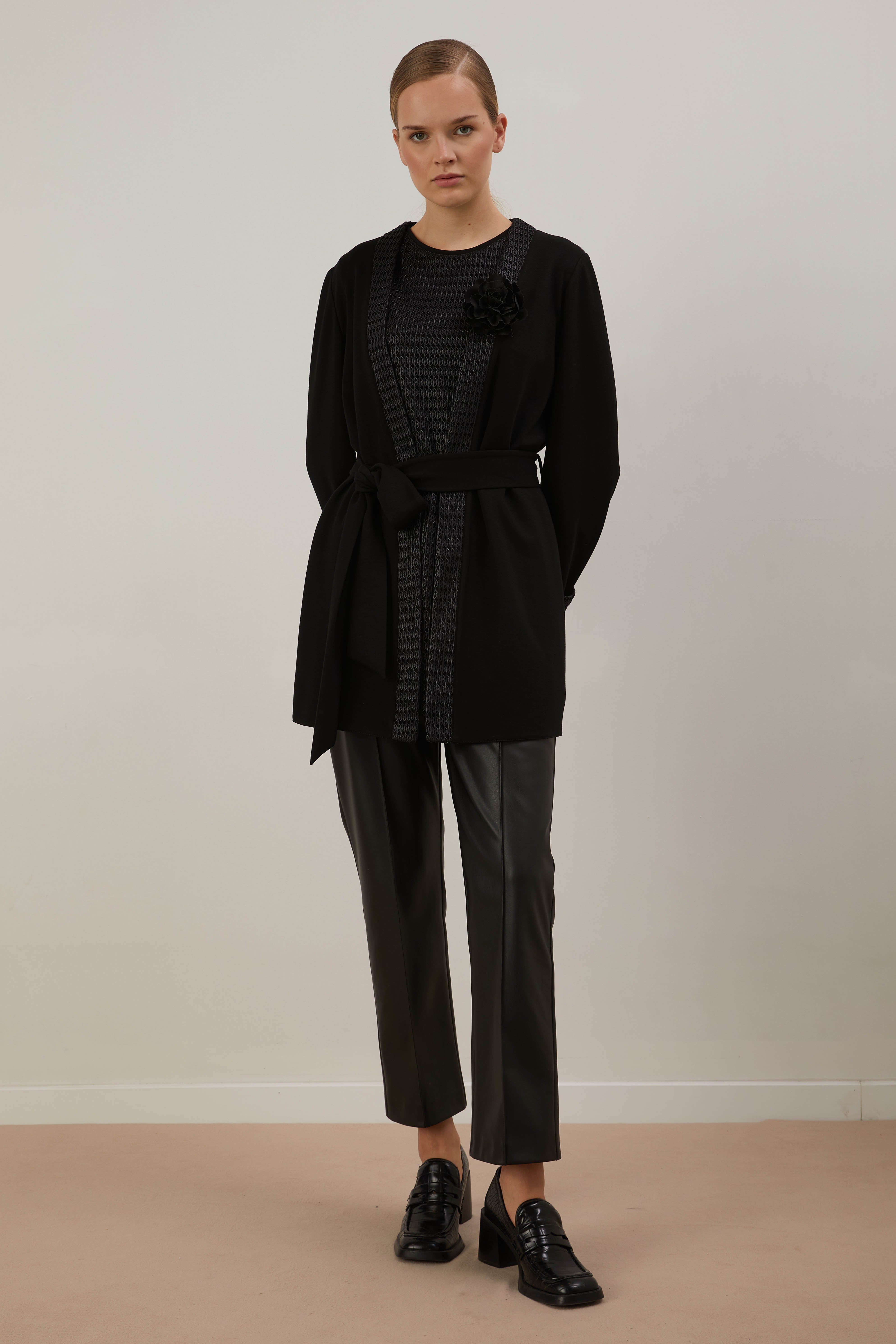 A406644 Aguaje Ceket Bluz İkili Takım