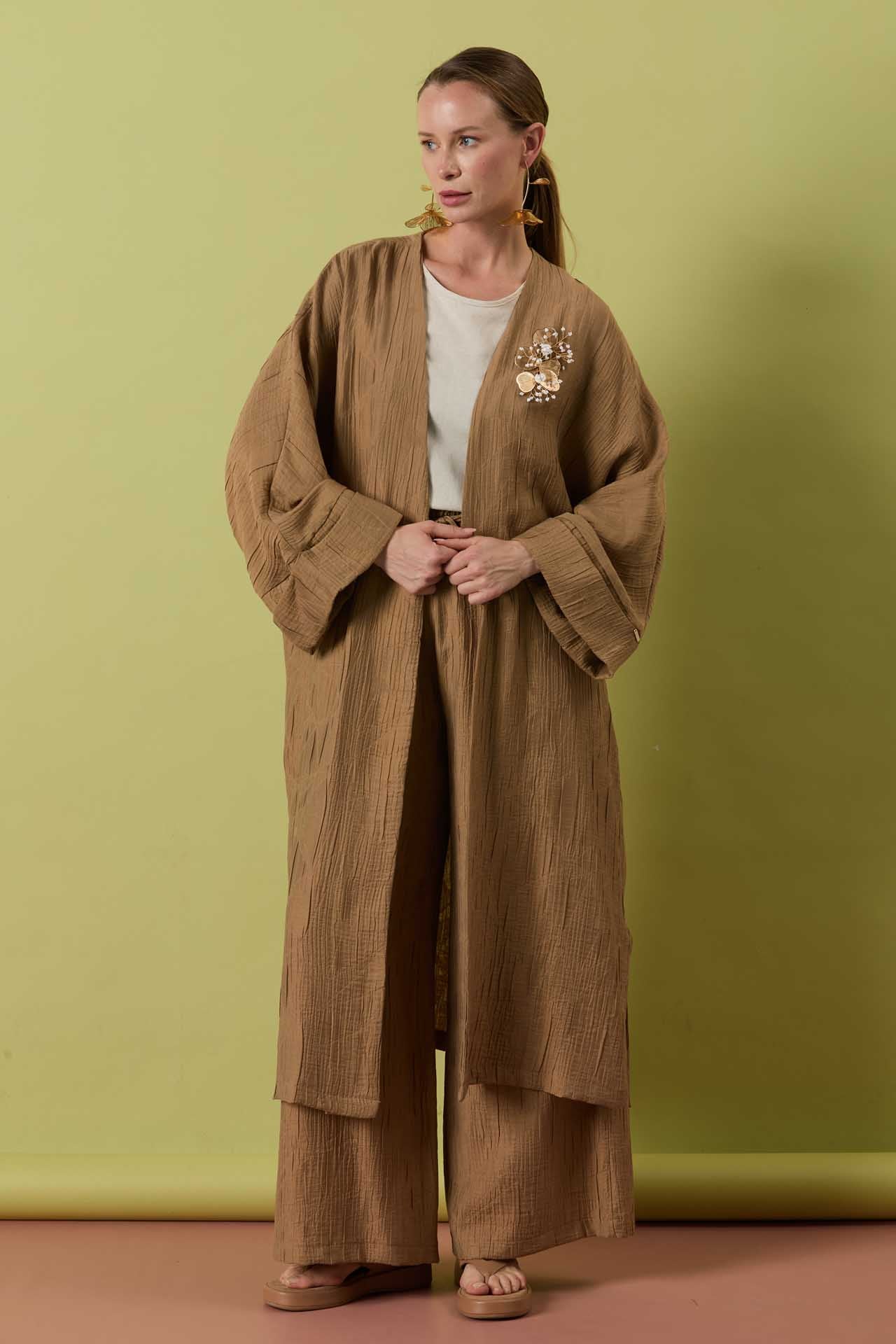 A41675 Aguaje Pantolonlu Giyçık Takım