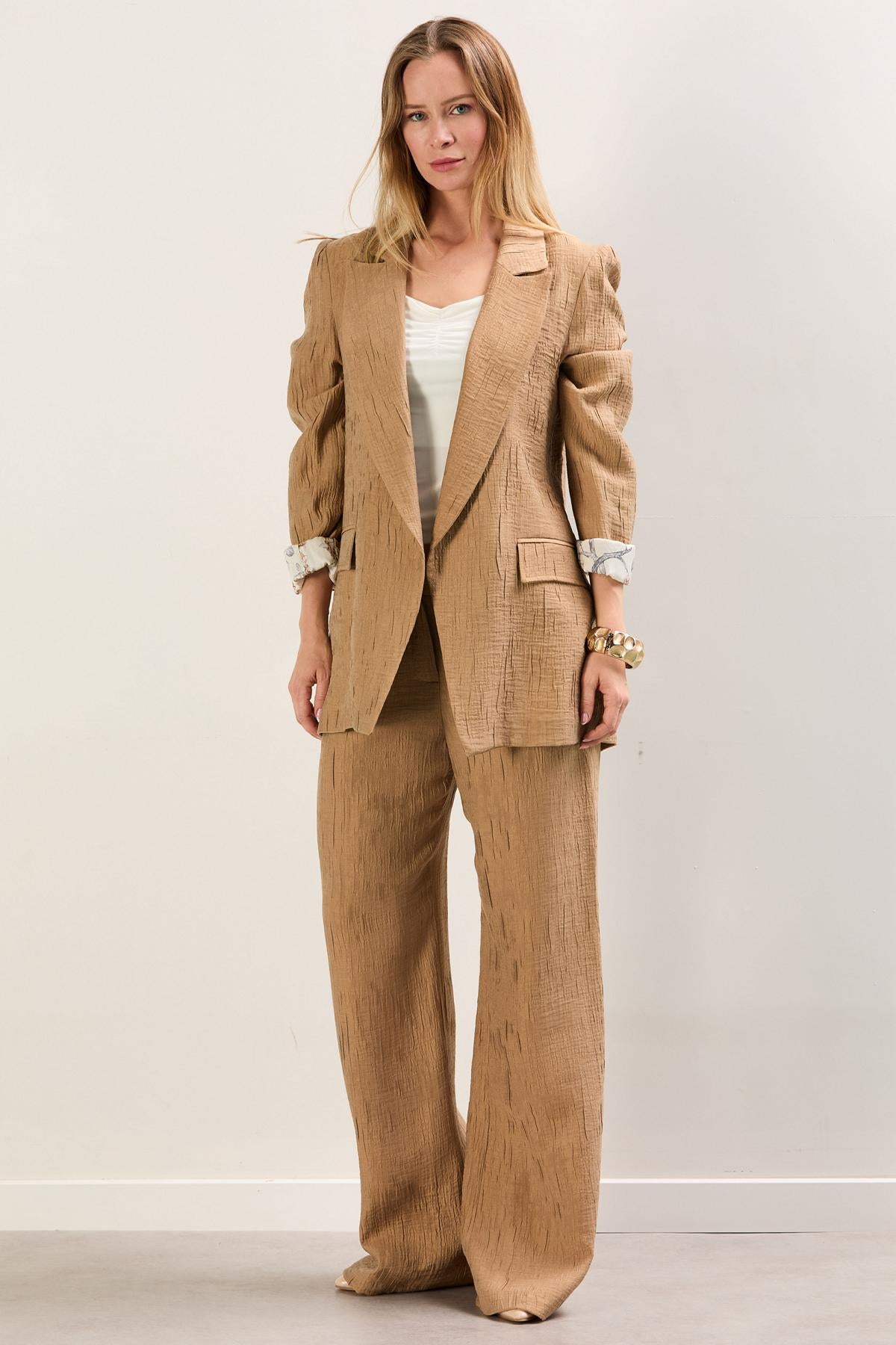 A41775 Aguaje Kol Astarı Desenli Takım