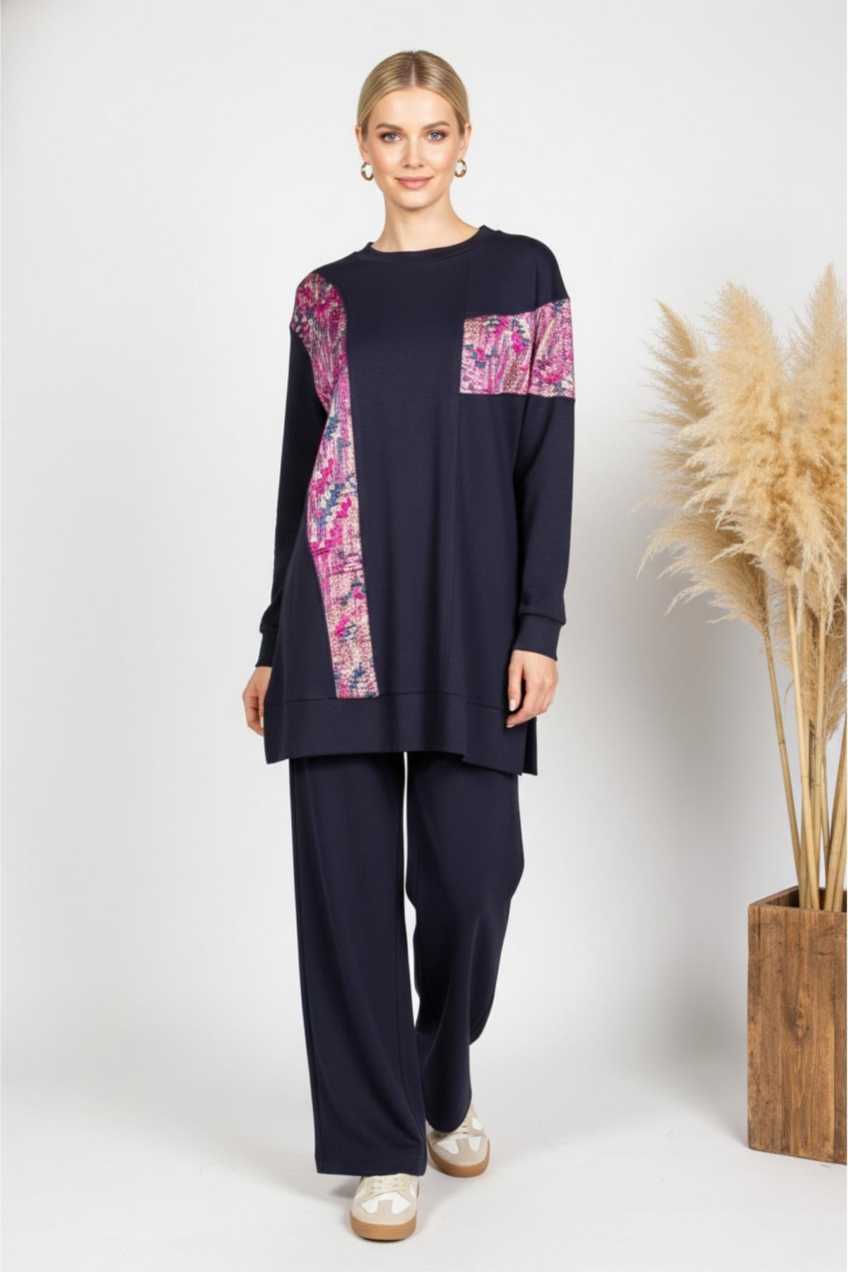 A419455 Aguaje Bisiklet Yaka Garnili Takım