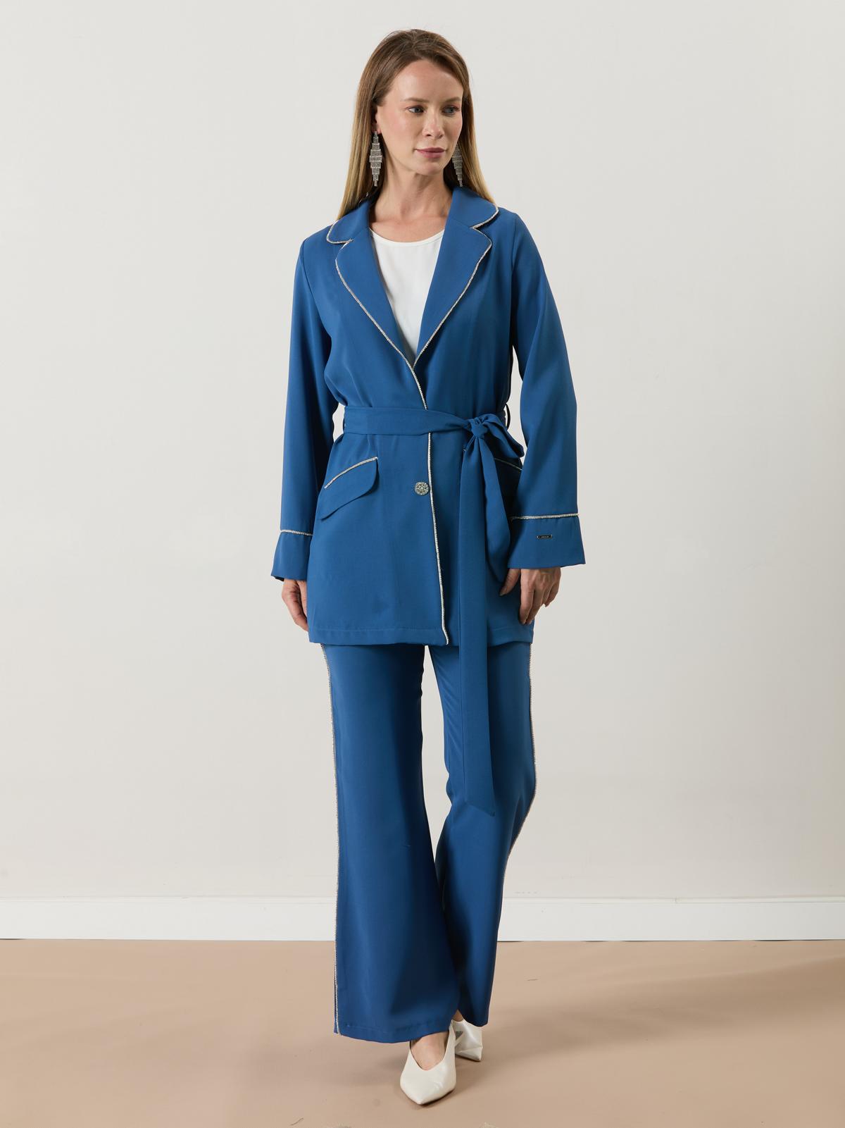 A70355 Aguaje Taş Biye Detaylı Takım