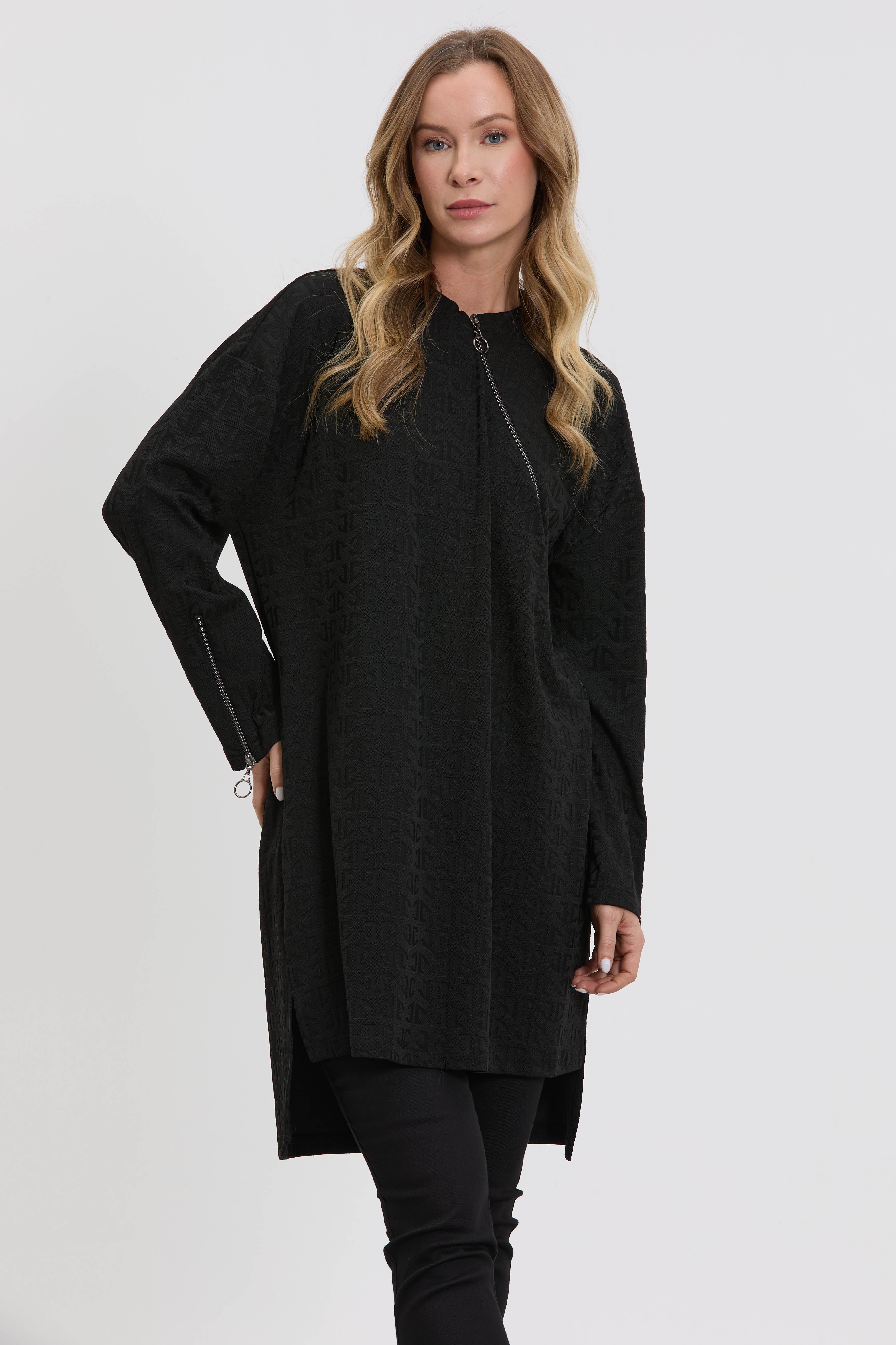 M10014 Melidia Fermuar Detaylı Tunik