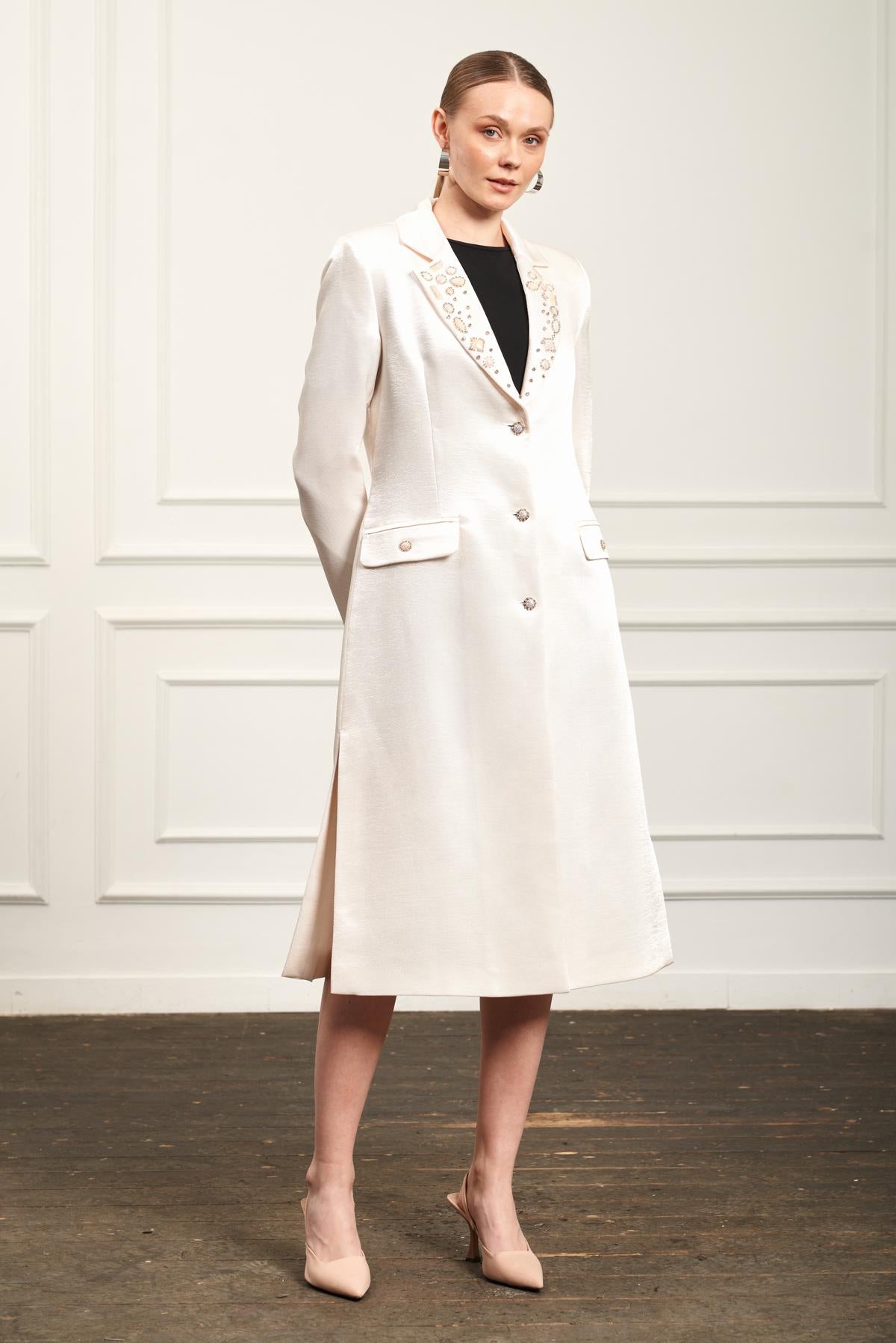 M70074 Melidia Bluz Ceket Pantolonlu Takım